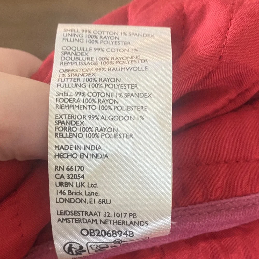 FREE PEOPLE NWT Natalia Jacket in Sweet Heart. Size XL